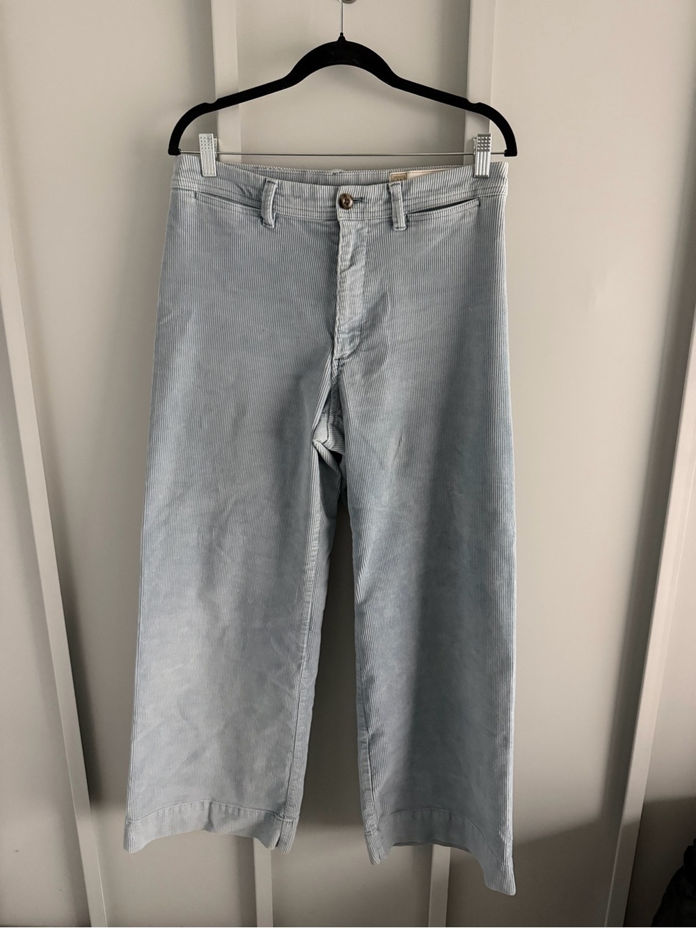 Gap Light Blue High Rise Wide Leg Corduroy Pants - Size 10